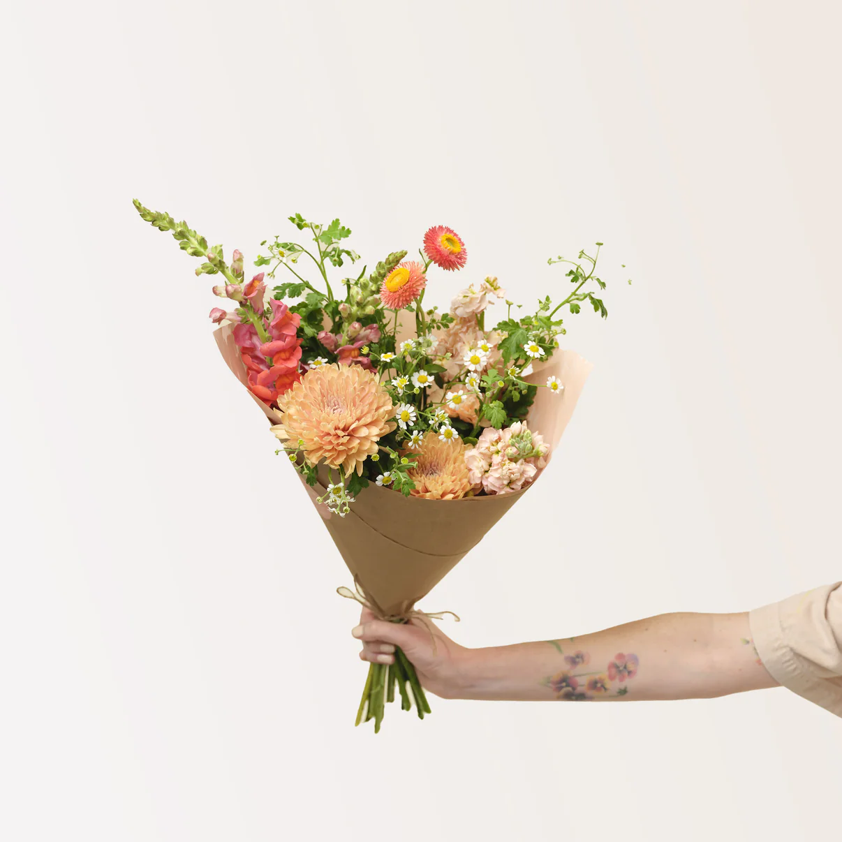 Mini wrapped bouquet