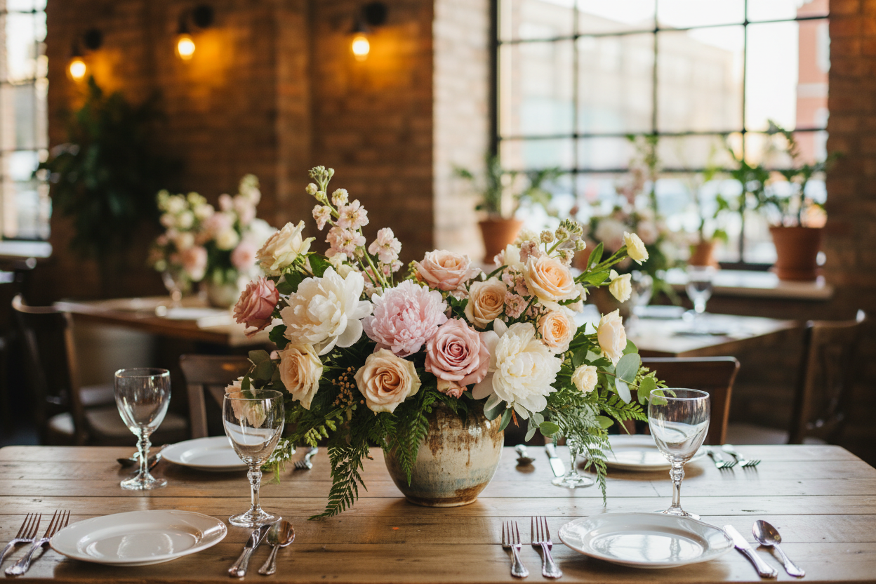 Floral Installations for Restaurants – Flower & Twine