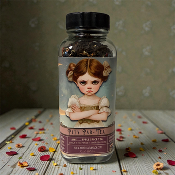 Pity Party Pouters Tea Par-Tea Apple Spice Vintage Tea Jar