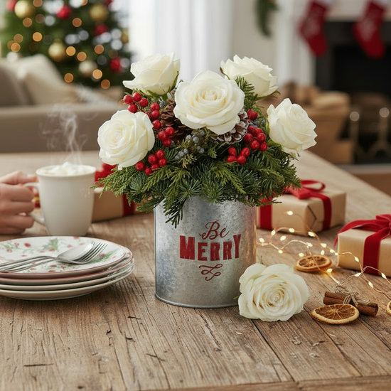 Be Merry Holiday Greeting flowerandtwine