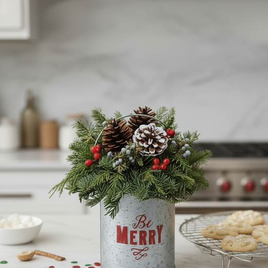 Be Merry Holiday Greeting flowerandtwine