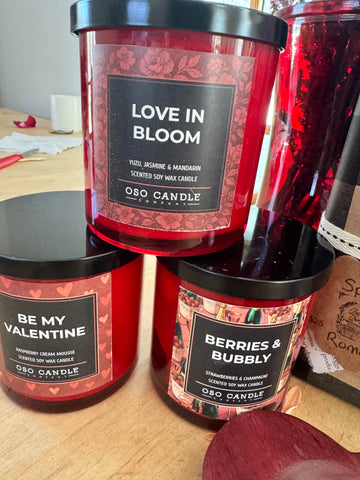Valentine's Day Soy Wax Candles - OSO Candle Company