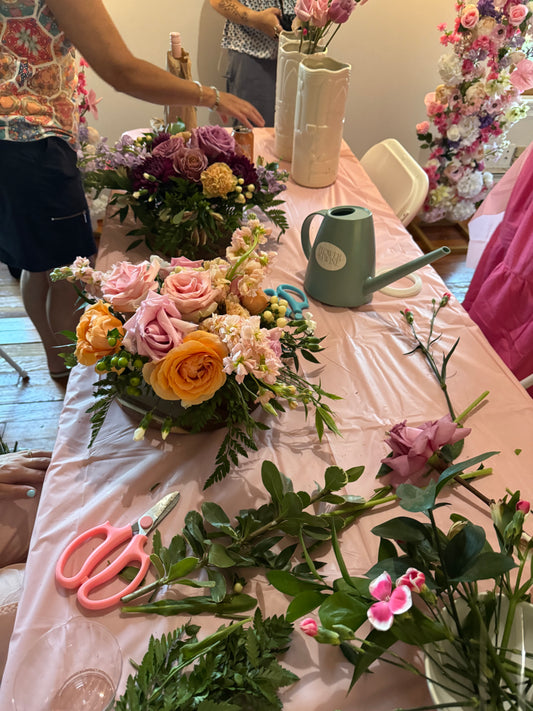 Garden Style Flower Arranging Private Party