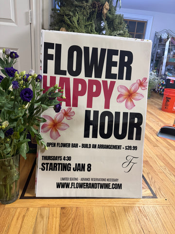 Flower Happy Hour 🌸Thursdays through April