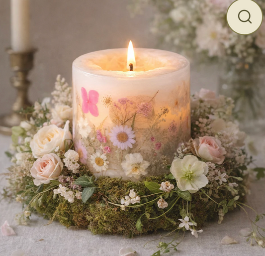 Botanical Candle Arrangement