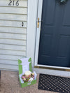 Fresh Peony Pressed Flower Pillar Candle & Optional Garden Arrangement