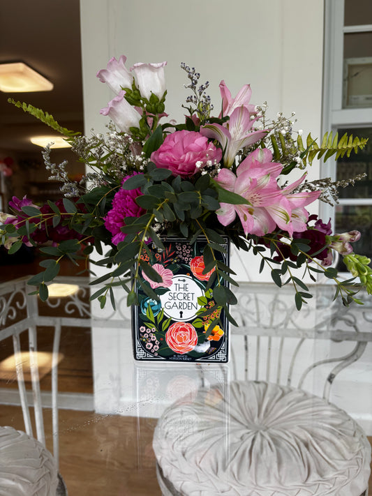 Secret Garden Book Flower Arrangement