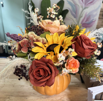 Pumpkin Vase Arrangement Workshop - Saturdays in September & October, 10-11am