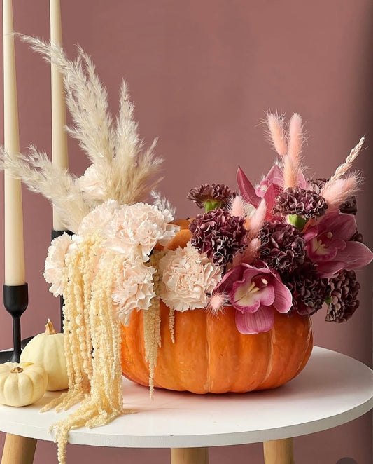 Pumpkin Vase Arrangement Workshop - Saturdays in September & October, 10-11am