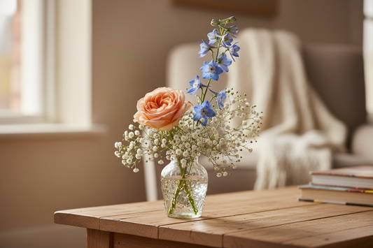 include 2 stems of flowers