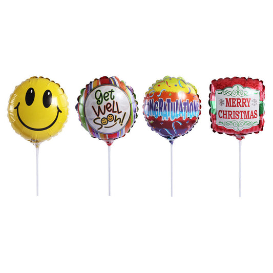 ADD ON - Mini 4" Mylar Balloon Greeting flowerandtwine